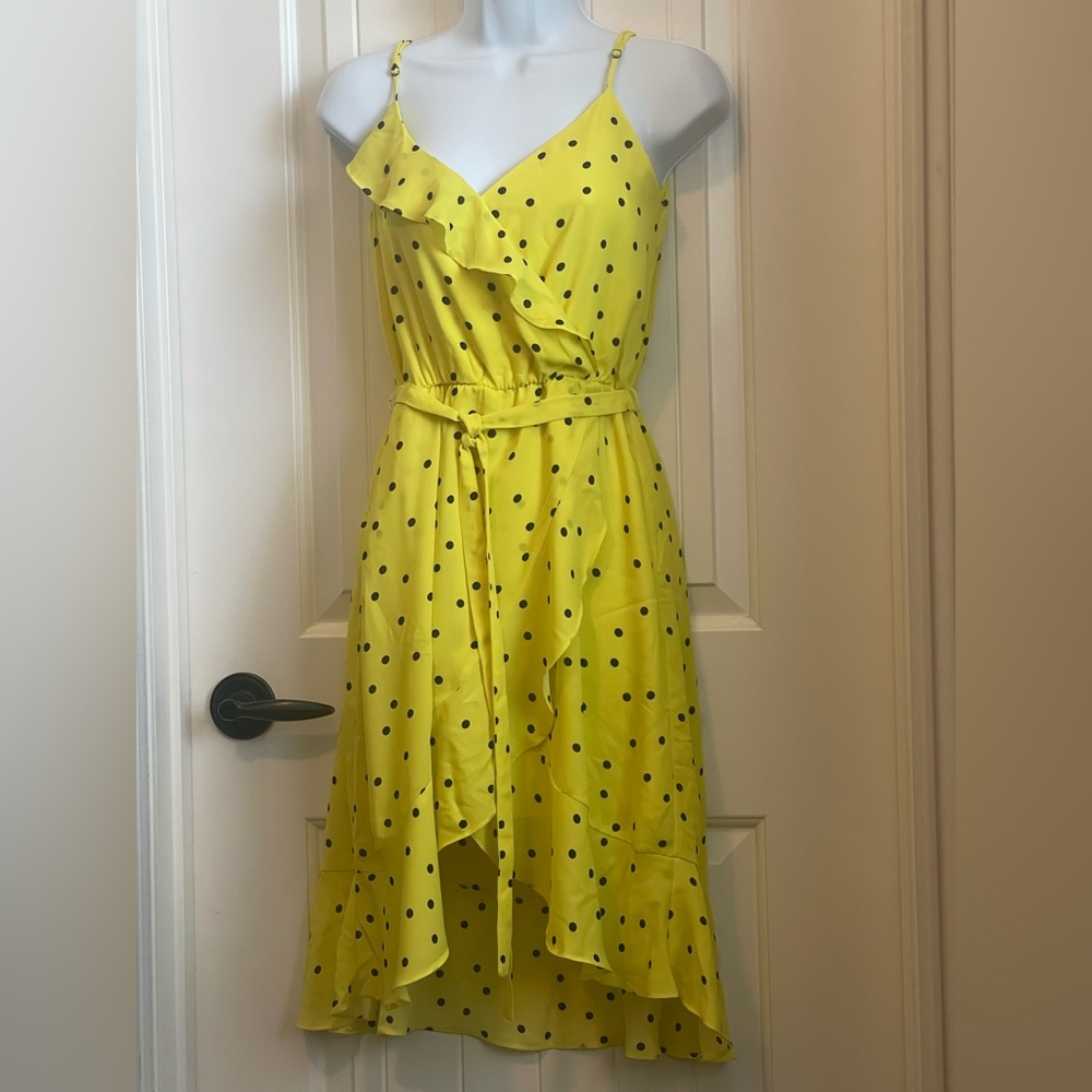 Socialite Wrap Ruffled Bodice Dress
